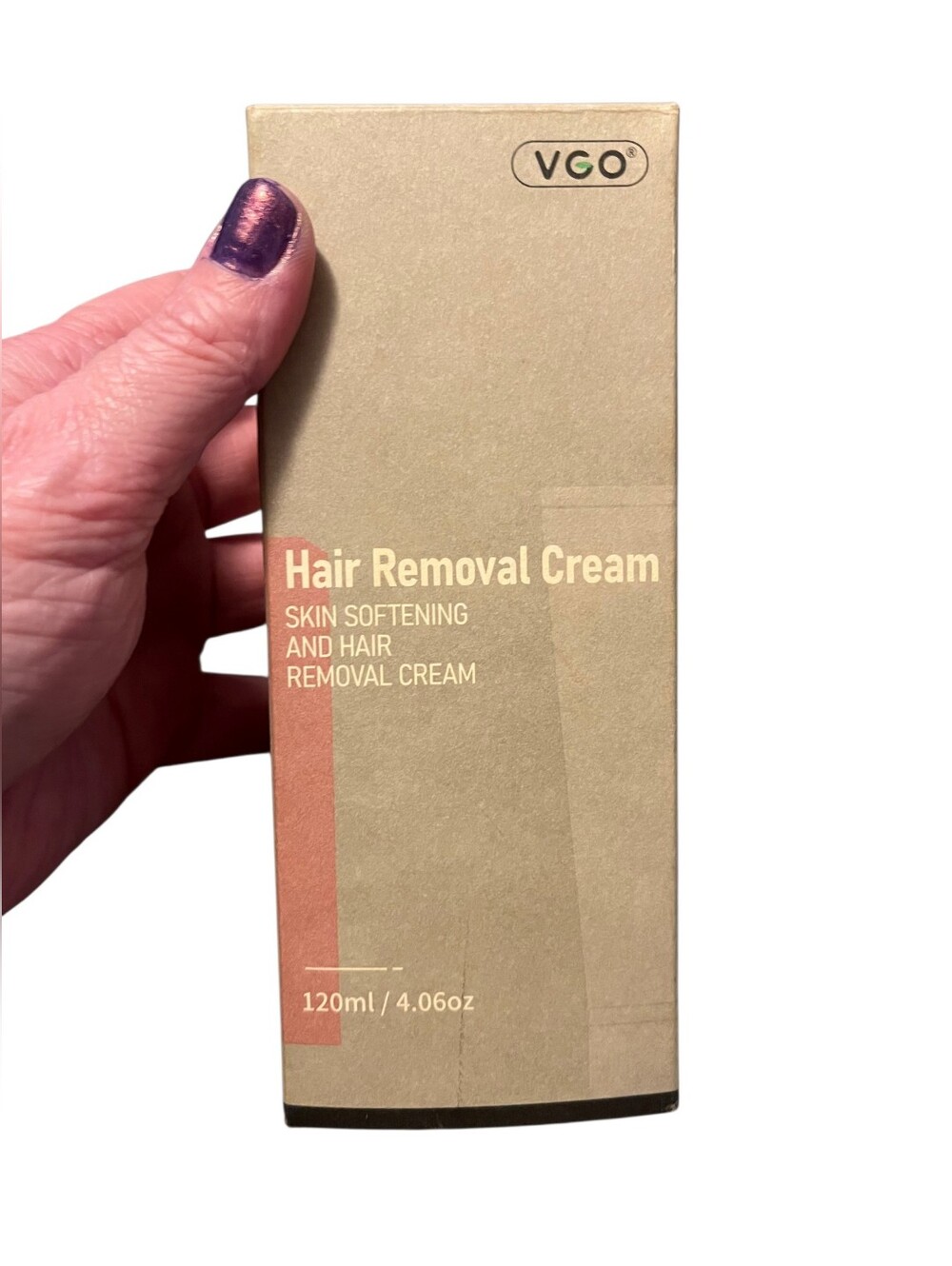 NIB VGO Skin-Softening Painless Hair Removal Cream-120ml Tube